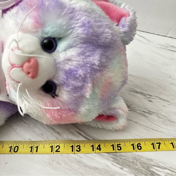 Build A Bear Workshop Pastel Swirl Kitty Cat BAB Plush Stuffed Animal Size 16" - Picture 11 of 11